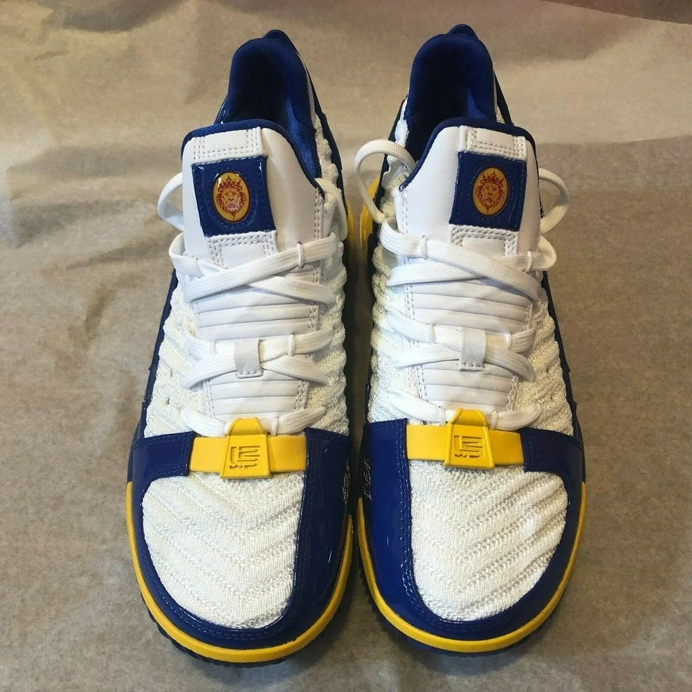 Nike Lebron 16 XVI SB Superbron Basketball Shoes White Blue CD2451-100 Men's 5.5